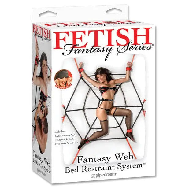 Fetish Fantasy Bondage Blindfolds & Restraints Fetish Fantasy Web - Bed Restraint System at the Haus of Shag