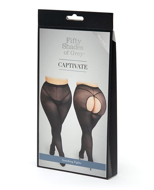 Fifty Shades of Grey Fifty Shades Of Grey Fifty Shades Of Grey Captivate Spanking Tights - Black One Size at the Haus of Shag