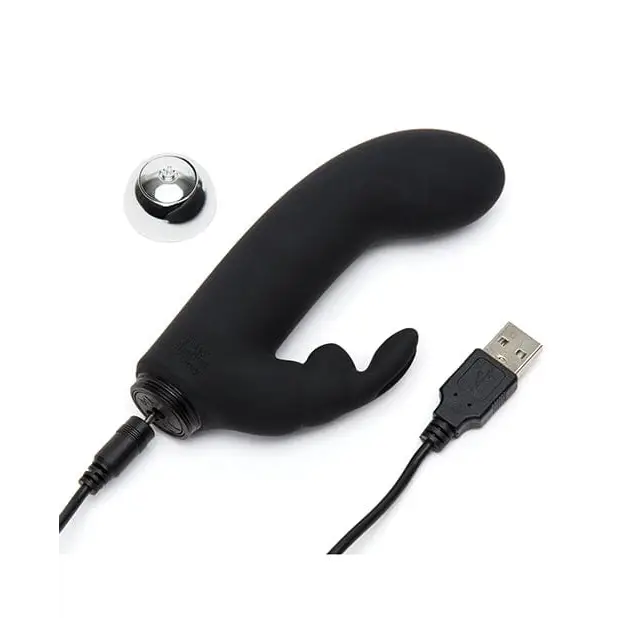 Fifty Shades of Grey Fifty Shades Of Grey Fifty Shades Of Grey Greedy Girl Rechargeable Mini Rabbit Vibrator at the Haus of Shag