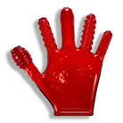 Finger Fuck Glove Clear Red - Love Glove