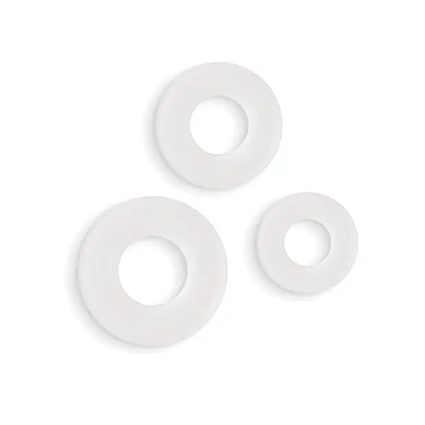 Firefly Glow in the Dark Bubble Cock Rings - White Pack of 3 - Penis Enhancement