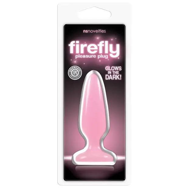 Firefly Glow in the Dark Pleasure Plug - Pink / Small - Butt Plug