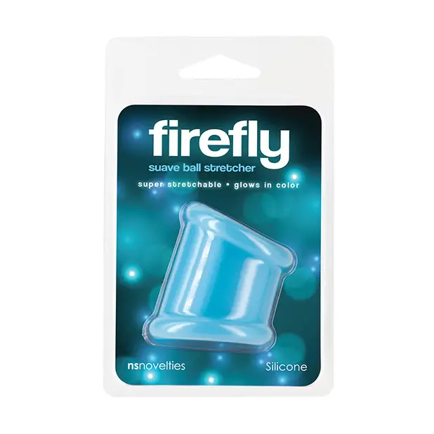 Firefly Glow in the Dark Suave Ball Stretcher - White - Penis Enhancement