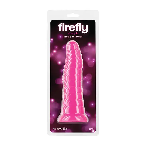 Firefly Nymph Glow in the Dark Dildo - Pink - Dongs & Dildos