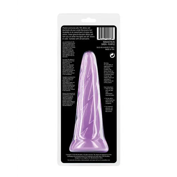 Firefly Siren Glow in the Dark Dildo - Purple - Dongs & Dildos