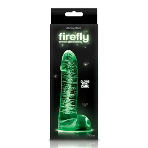 Firefly Smooth Glass Ballsey 4 in. Dildo Clear - Realistic Dildo