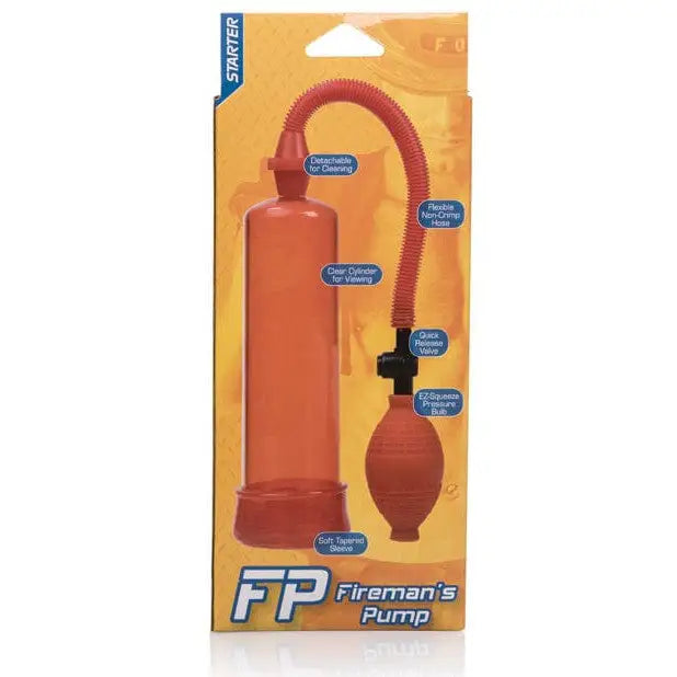 CalExotics Penis Enhancement Fireman's Pump Masturbator - Red at the Haus of Shag