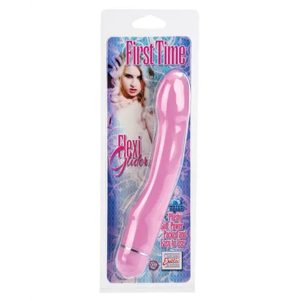 CalExotics Vibrator First Time Flexi Glider - Pink at the Haus of Shag