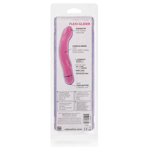 CalExotics Vibrator First Time Flexi Glider - Pink at the Haus of Shag