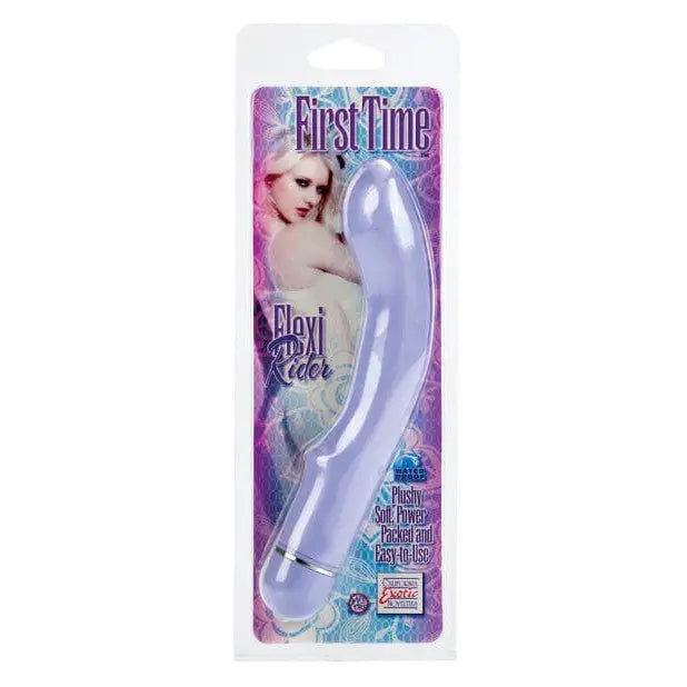 CalExotics Vibrator First Time Flexi Rider - Purple at the Haus of Shag