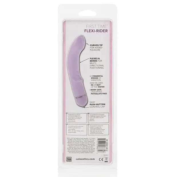 CalExotics Vibrator First Time Flexi Rider - Purple at the Haus of Shag