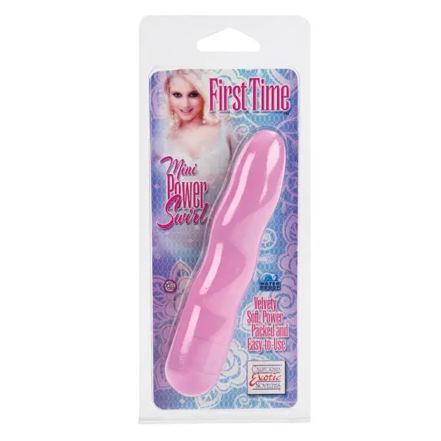 CalExotics Vibrator Pink First Time Mini Power Swirl at the Haus of Shag