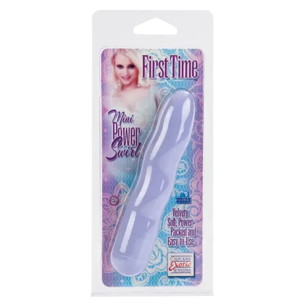 CalExotics Vibrator Purple First Time Mini Power Swirl at the Haus of Shag