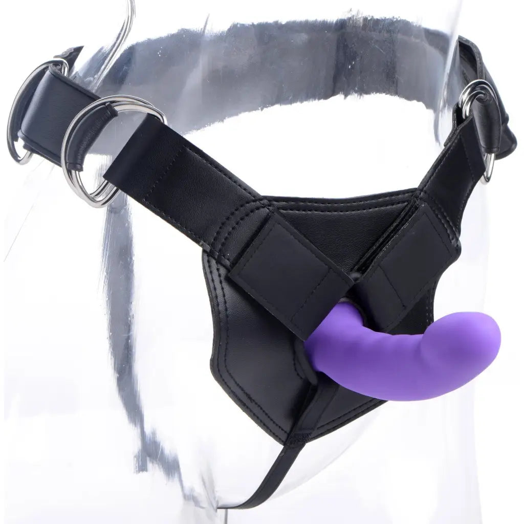 Strap U Strap On Kit Flaunt Strap On With Purple Silicone Dildo at the Haus of Shag