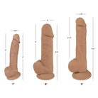 Curve Novelties Dildos Silexpan Hypoallergenic Silicone Dildo With Balls at the Haus of Shag