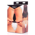 Tailz Tail Plug Black Fluffer Bunny Tail Glass Anal Plug at the Haus of Shag