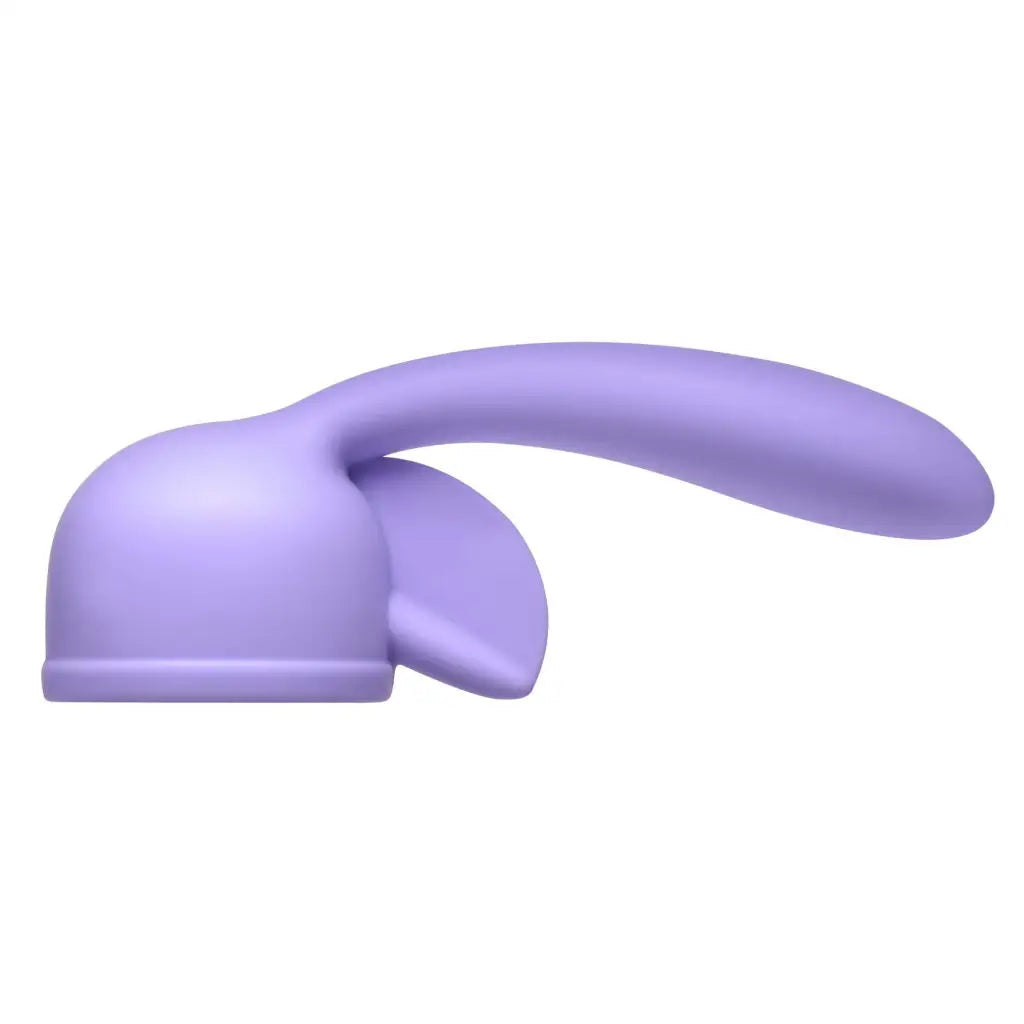 Wand Essentials Wand Attachment Purple Fluttering Kiss Dual Stimulation Silicone Wand Attachment at the Haus of Shag