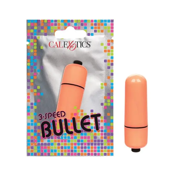 CalExotics Stimulators Orange Foil Pack 3 Speed Bullet - Pack Of 24 at the Haus of Shag