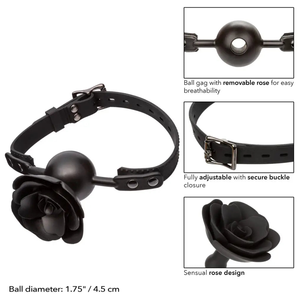 Forbidden Removable Rose Gag - Ball Gag