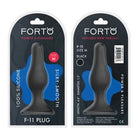 Forto F-11 Lungo Silicone Anal Plug Medium Black - Anal