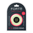 Forto F-12 Liquid Silicone Cock Ring - Glow In The Dark - Cock Ring