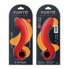 Forto F-19 Silicone Anal Plug - Red - Butt Plug