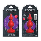 Forto F-30 Pointer Silicone Anal Plug - Red / Medium - Butt Plug