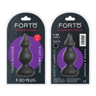 Forto F-30 Pointer Silicone Anal Plug - Black / Small - Butt Plug