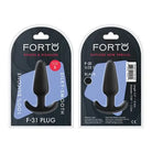 Forto F-31 Silicone Anal Plug - Black / Small - Butt Plug