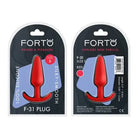 Forto F-31 Silicone Anal Plug - Red / Small - Butt Plug