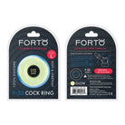 Forto F-33 Liquid Silicone Cock Ring - Glow in the Dark / Large - Cock Ring