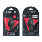 Forto F-60 Spade Silicone Anal Plug - Black / Small - Butt Plug