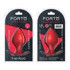 Forto F-60 Spade Silicone Anal Plug - Red / Medium - Butt Plug