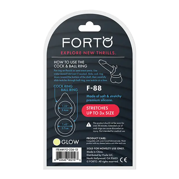 Forto F-88 Liquid Silicone Cock & Ball Ring - Cock Ring