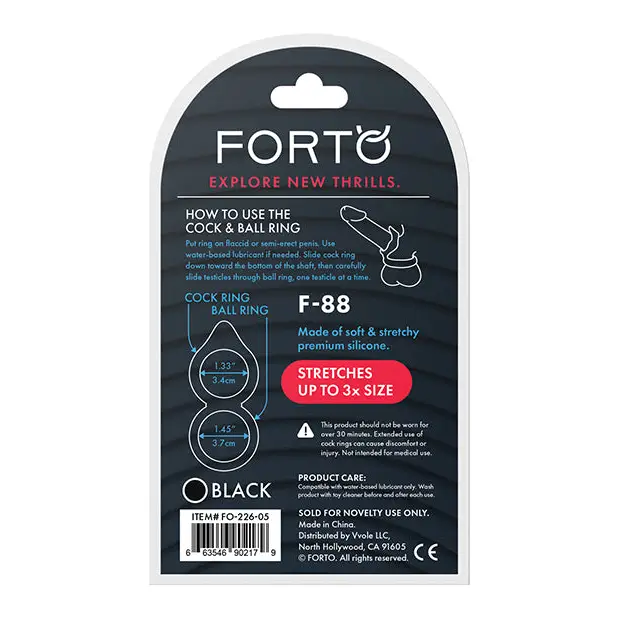 Forto F-88 Liquid Silicone Cock & Ball Ring - Cock Ring