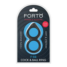 Forto F-88 Liquid Silicone Cock & Ball Ring - Black - Cock Ring