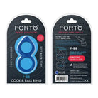 Forto F-88 Liquid Silicone Cock & Ball Ring - Blue - Cock Ring