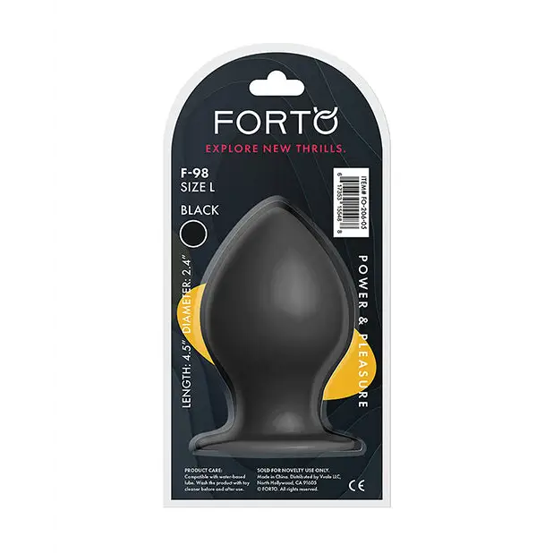 Forto F-98 Cone Silicone Anal Plug - Butt Plug