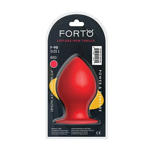 Forto F-98 Cone Silicone Anal Plug - Butt Plug