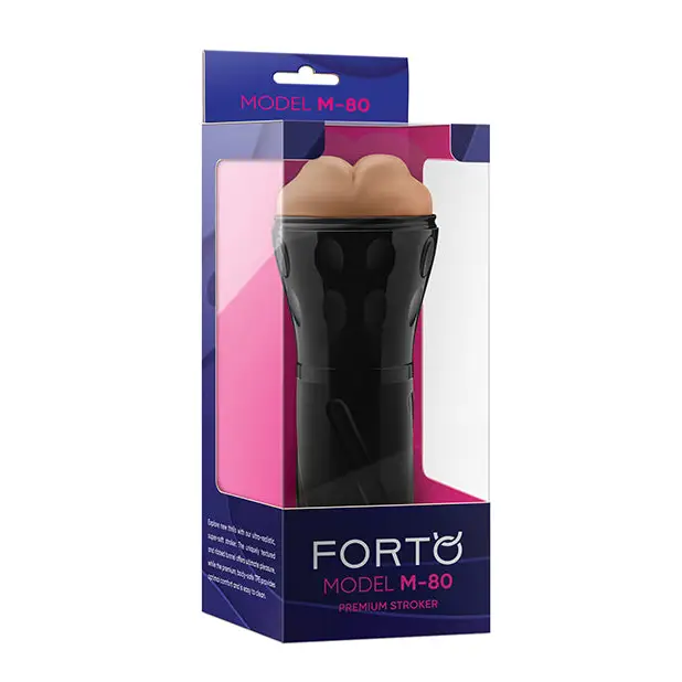 Forto Model M-80 Hard-Side Mouth Masturbator - Tan - Dolls & Masturbators