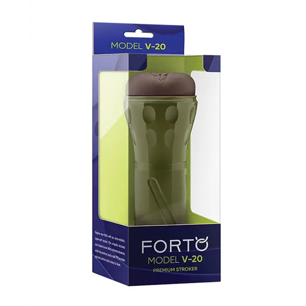 Forto Model V-20 Hard-Side Vagina Masturbator - Dark - Dolls & Masturbators