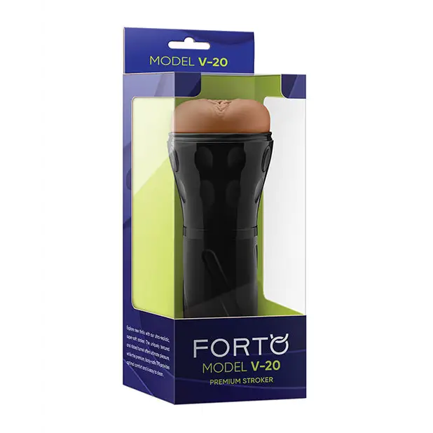 Forto Model V-20 Hard-Side Vagina Masturbator - Tan - Dolls & Masturbators