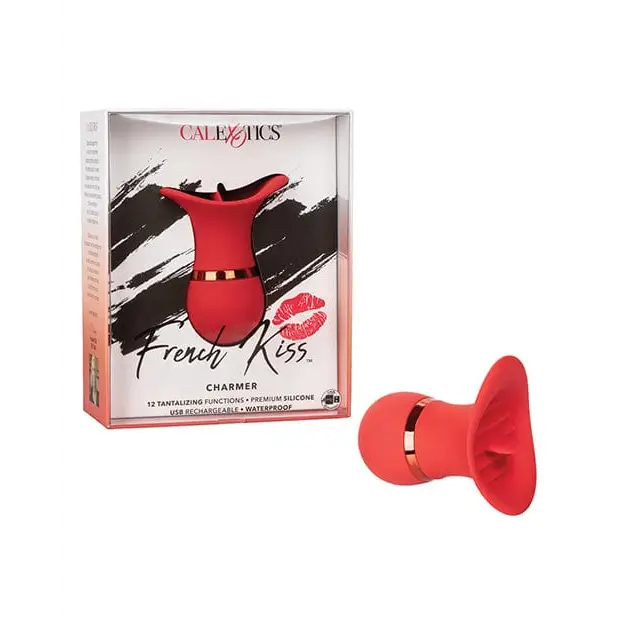 French Kiss Charmer - Red: Elegant Red Box with Premium Red Lipstick for a Perfect Kiss