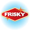 Red diamond-shaped FRISKY logo in white on packaging for Frisky Nylon Tethers.