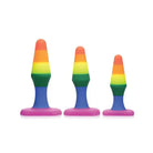 Frisky Plug Multi-Color Frisky 'Rainbow Ready' Silicone Anal Trainer Set at the Haus of Shag