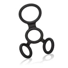 CalExotics Sextoys for Couples Full Erection Spreader Ring Black at the Haus of Shag