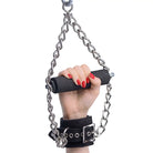 Strict Leather Upper Body Restraint Fur Lined Nubuck Leather Suspension Cuffs With Grip at the Haus of Shag