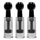 Fusion Triple Suckers - 3-piece glass bottle with black cap for a sleek and modern look