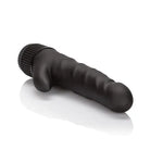 CalExotics Vibrator Futurotic Black Velvet 5" Dong W/clit Stimulator - Black at the Haus of Shag