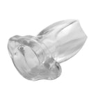 Master Series Hollow Plug Gape Glory Clear Hollow Anal Plug at the Haus of Shag